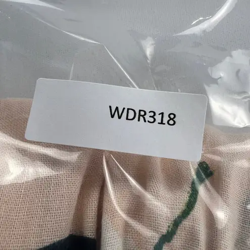 Rails Koreen Wrap Dress Ruffle Flutter Pink Grapefruit Print Linen Blend Size S