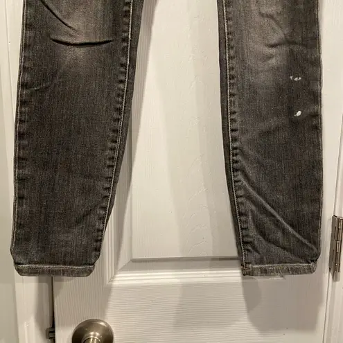 Goodthreads Size 27 Gray Stretch Denim Skinny Jeans Zip Up Five Pocket