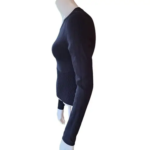 Babaton Sculpt Knit Empire Longsleeve Black Top (S)