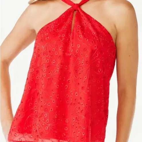 Sofia Jeans by Sofia Vergara Halter Top Red Size 3X