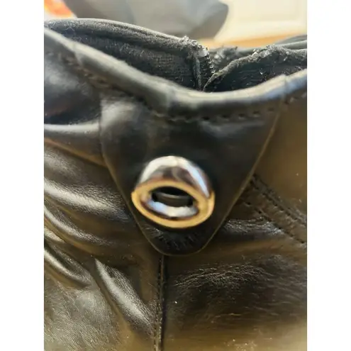 Earth Origins Black Ankle Boots Womens 8.5M Mod Goth Minimalist Classic Booties