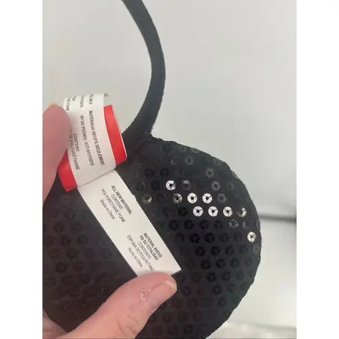 Disney  Minnie Mouse Sequin Ears Black with Red sequins Bow Headband thumbnail 7