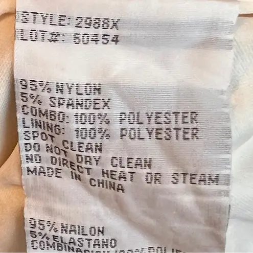 XScape (with flaws)Size 10 Beige/Tan Underlay Silver Sequin 1 Arm Party …