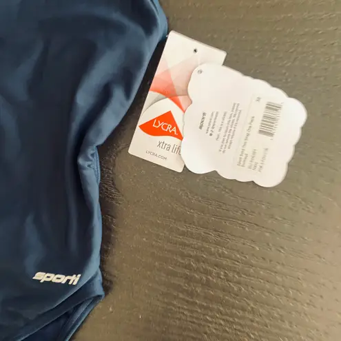 One Piece Sporti Solid Thin Strap Swimsuit