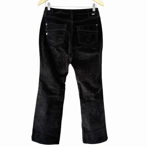 Jag jeans Womens 8 Petite Low Rise Bootcut Black Stretch Corduroy Pants Western