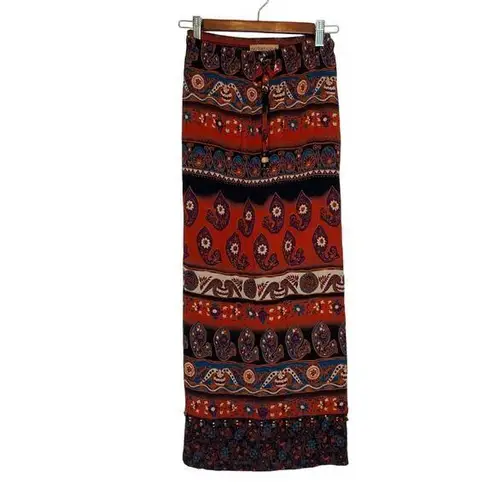 Notations Vtg 90s Y2k  Maxi Skirt southwestern boho hippie pencil straight size L