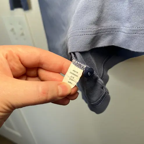 Duluth Trading Women's Blue Purple 3/4 Sleeve Cotton Blend Henley Shirt Size XS