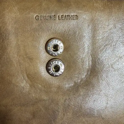 Source Unknown Genuine Leather Brown Snap Wallet Zip Around Organizer Clutch ID Holder - Image 6