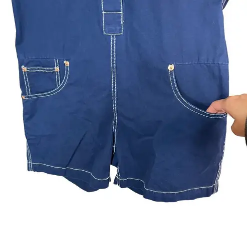 Denimist Dark Wash Button Down Cowboy Romper Size Medium NWT Blue