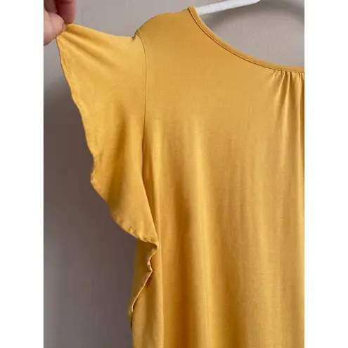 Matilda Jane Mustard Yellow Bocce Ball Top Sz S