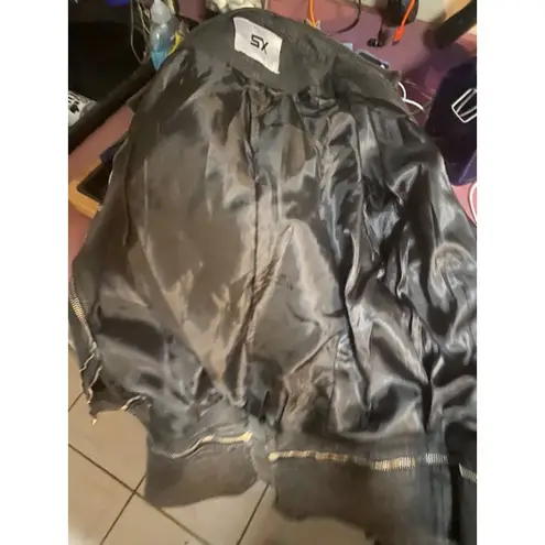 Honey Pot Jean Motorcycle Jacket XL Black