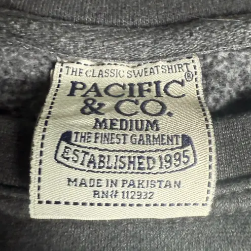 Heather Gray Crewneck Sweater with Ribbed Details Size M