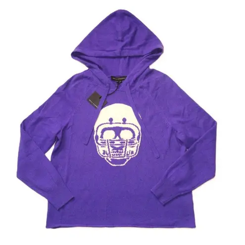 Skull Cashmere NWT Collegiate Skull Hoodie in Purple Chalk Hooded Sweater XS