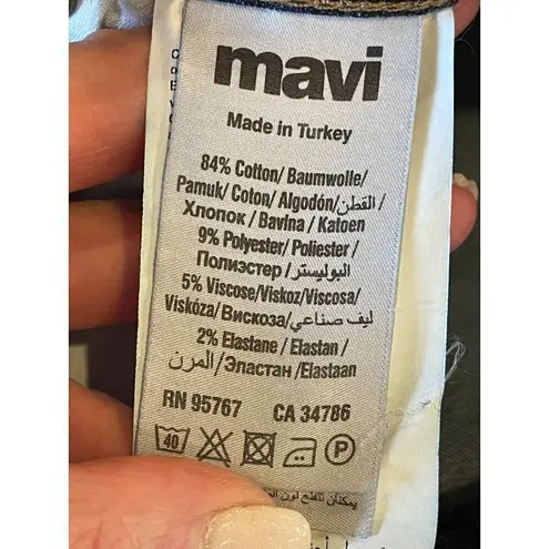 Mavi Blue Dark Wash Denim Alexa Mid Rise Skinny Jeans Size 25