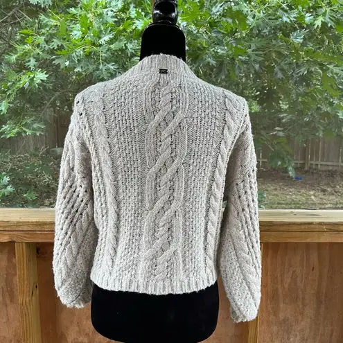 For Love & Lemons  Women's Amaryllis Cropped Embroidered Sweater Size M