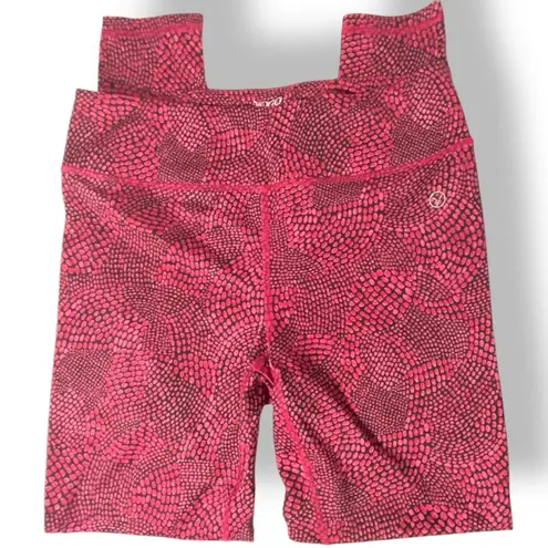 π Vogo Athletica Pink Patterned 7/8 Leggings Size M Waist Pocket, 4