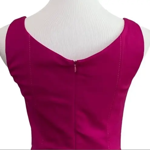 Armani Collezioni Magenta Pink Sheeth Cocktail Office Knee length Dress sz 8