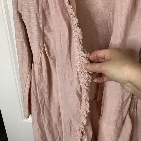 Venus  Size M Cardigan Sweater Layered Fringe Waterfall Tassel Open Front Women’s