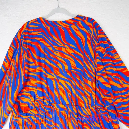 Eloquii Tie Front Ruffle Hem long sleeve Mini Dress - LIZZO wore on SNL, size 28