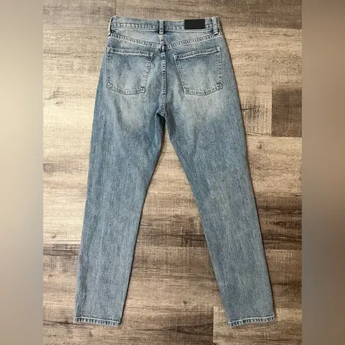 Pistola Nico High Rise Mom Ankle Straight Embellished Jeans in Duality