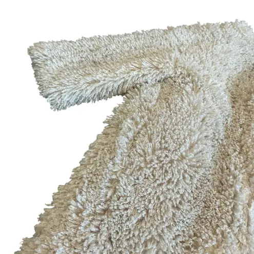 Robert Rodriguez Long-Length Shaggy Faux Fur Coat Cream Jacket Teddy Size XS