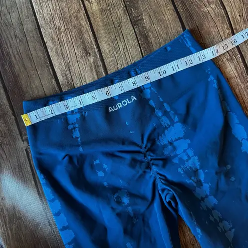 💙 AUROLA Iimitless Seamless Scrunch Leggings | Blue Tie Dye Effect | Size M Size M