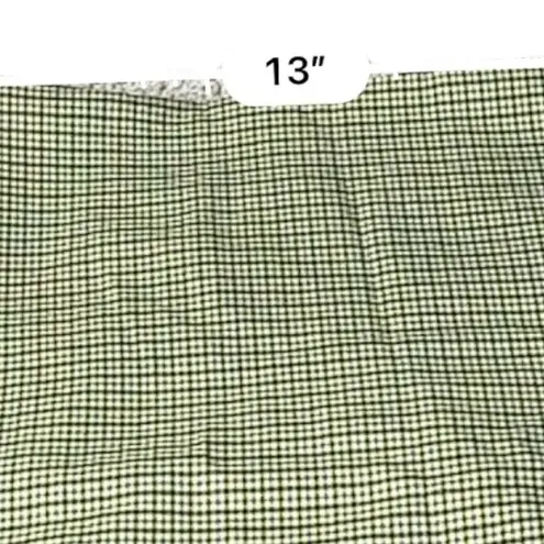 Urban Outfitters UO Darren Notched Pelmet Yellow Houndstooth Mini Skirt Sz S