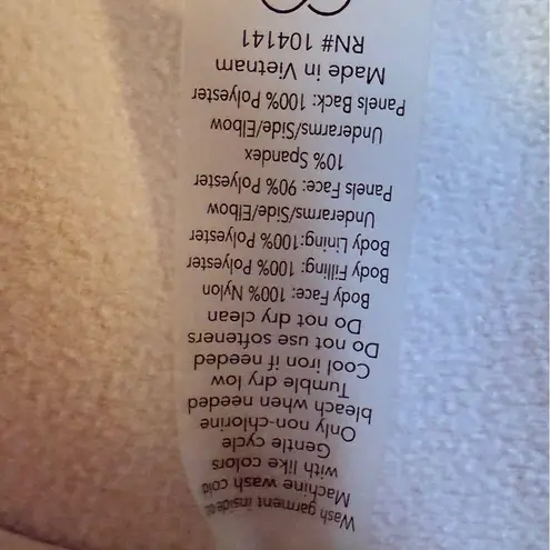 Calia By Carrie Underwood Pastel Pink Athleisure Hybrid Puffer Full Zip Jacket Size XS