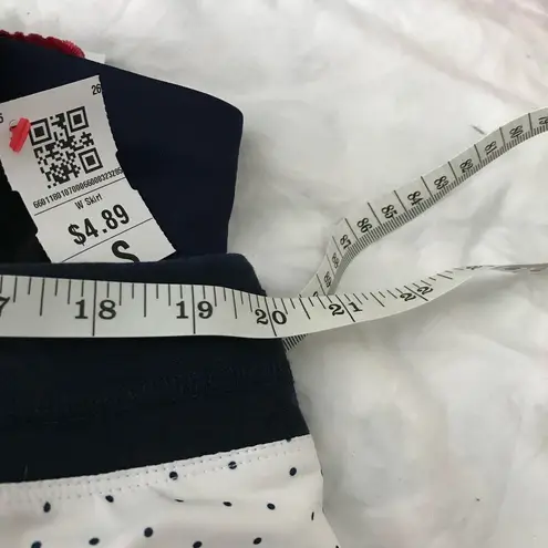 Tasc Blue and White Ace Polka Dot Rhythm Tennis Skirt Skort Relaxed Fit Size XXL