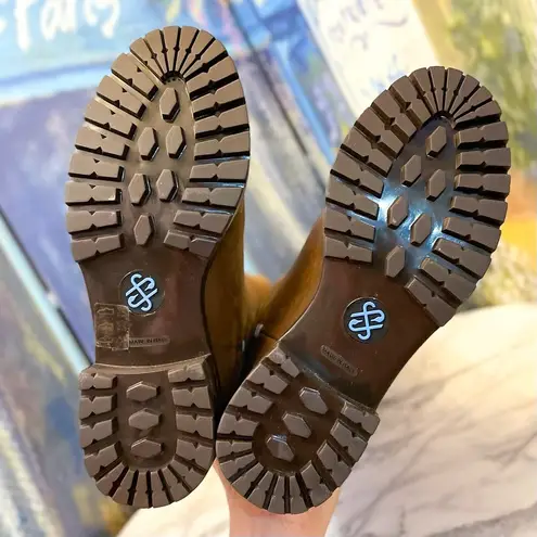 Ross & Snow Boot Elena Weatherproof Shearling OTK Espresso 7 GUC Brown