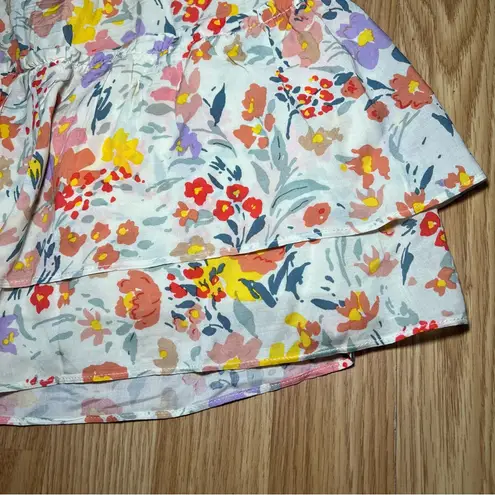 BB Dakota By Steve Madden Tiered Spring Floral Mini Skirt Women’s Size Medium Pink