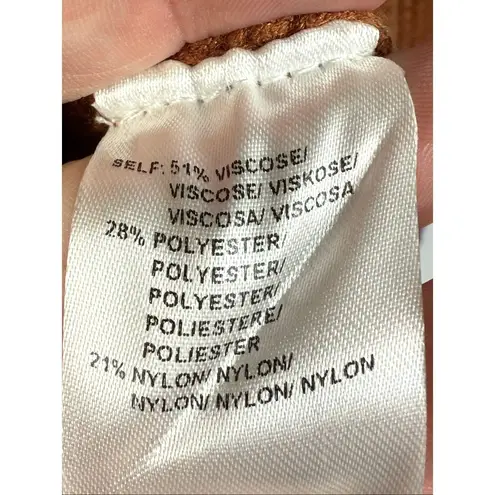 Allison New York NATALIA CARDIGAN front button knit floral size extra small NWOT Orange