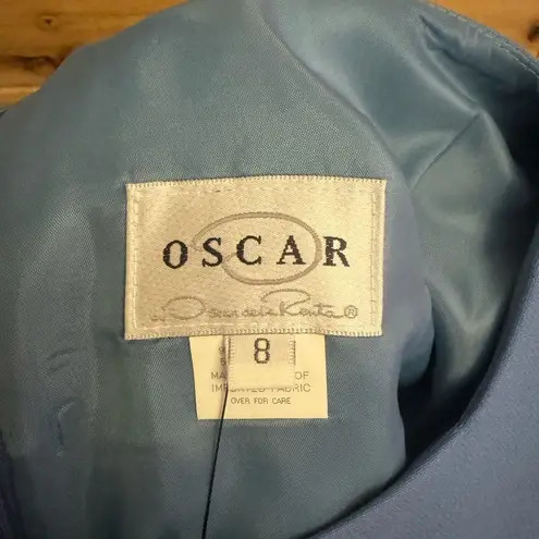 Oscar de la Renta NWT Size 8/M Wool Blend Sheath High Neck Knee Length Dress