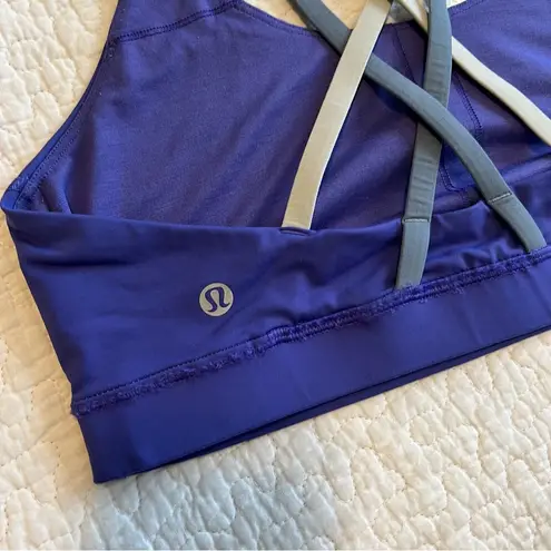 Lululemon  Women’s Purple Strappy Energy Sports Bra 10