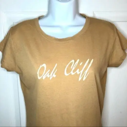 Next Level Apparel Oak Cliff Dallas Texas Fitted TShirt Tan J L