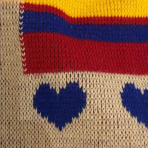 Expressions by Campus VTG Knit Sweater Vest Womens Size Small Elephants 70s 80s Tan