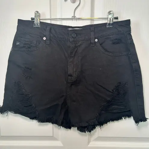 KanCan Everything's Awesome High Rise Shorts Denim Shorts Jean Shorts Size 7 Black