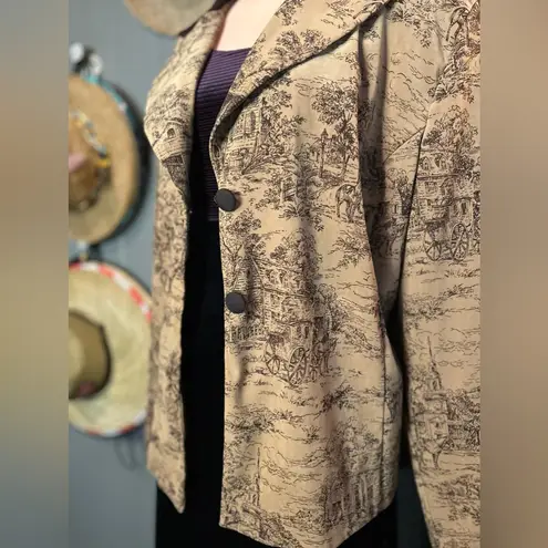 Vintage Courtenay Horse/Home Blazer 24w Brown