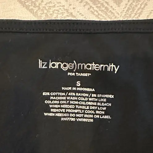 Liz Lange Maternity for Target Black Tank Top Unhookable Straps Size Small