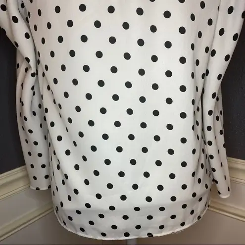 Valencia and Vine Polka Dot Blouse White