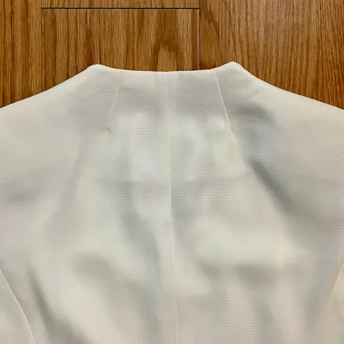 Emily Structured White Work Blazer Jacket Womens 10