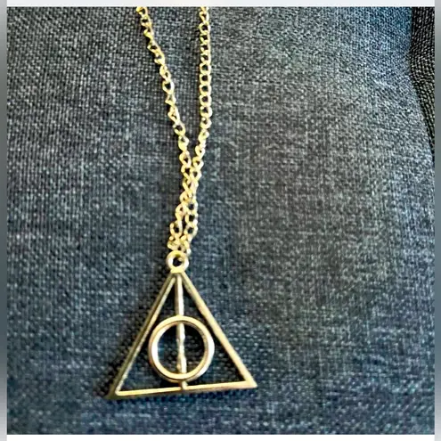Source Unknown Harry Potter Deathly Hallows Y2K Fashion Necklace