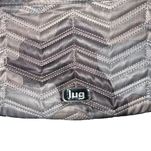 Lug Boomerang Charcoal-Gray Camo Print Crossbody Sling Freestyle Bag