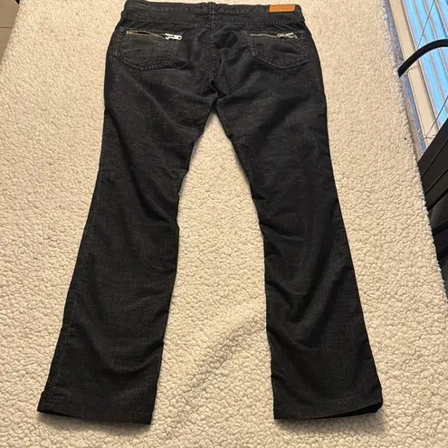 Isabel Marant Womens Black Skinny Fit Corduroy Size 1