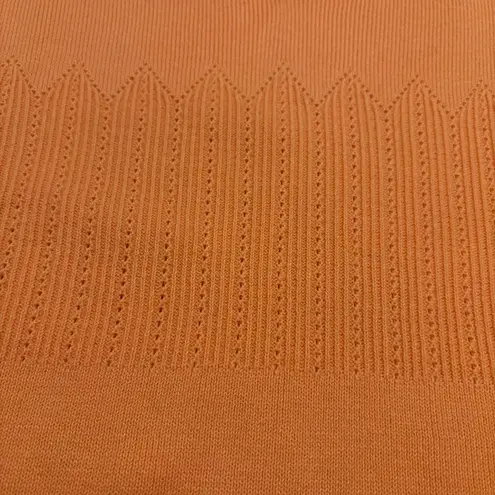 Ashworth Coral Orange V-Neck Golf Sweater Vest Women’s Size Large Preppy