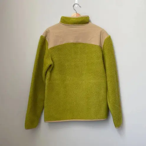 Allbirds NWT Women's XS Fluff Fleece Pullover Wool Blend Jacket Hazy Lime Green