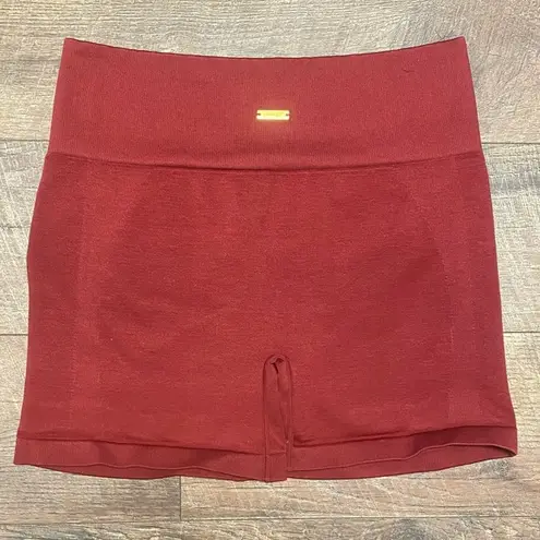 Fresought Butt Scrunch Biker Shorts Size Large Red