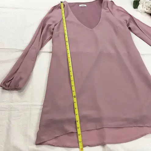 Tobi  Mauve Cold Shoulder Open Arm Blouse S