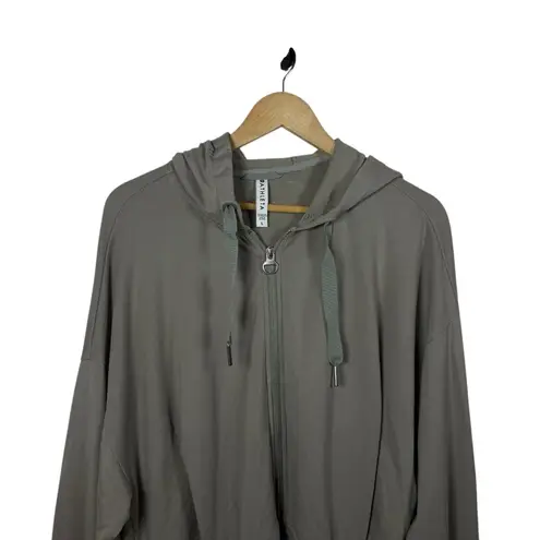 Athleta  Women’s Balance Full Zip Hooded Sweatshirt in Sage Green Size L
