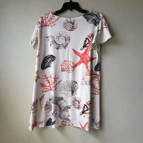 Cal Style Beach Theme T Shirt Dress Size Medium